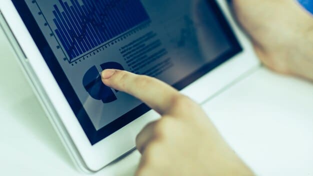 A close-up view of an AI interface displaying personalized learning analytics for an individual trainee. Graphs and data visualizations reflect the trainee's progress, skill gaps, and recommended learning pathways.