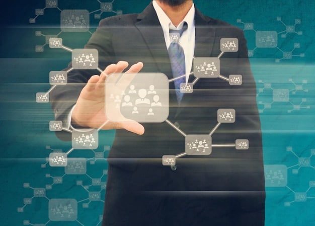 A diagram illustrating how blockchain creates a permanent, unalterable record of each transaction in the supply chain, enhancing transparency and accountability.