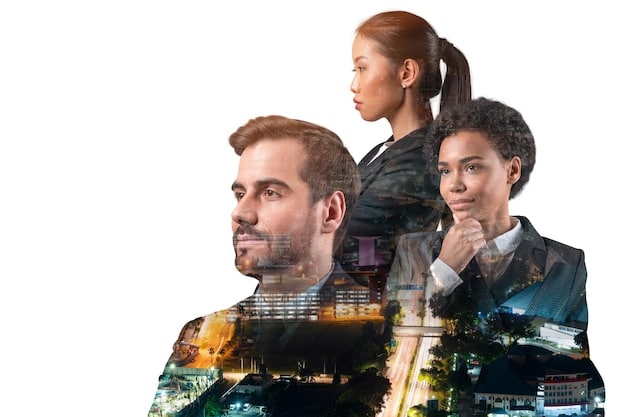 A collage showing images of people working in emerging fields related to automation, such as AI development, robotics engineering, and data analysis.