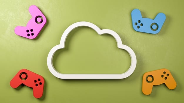 A collage showcasing the logos of prominent cloud gaming services: Xbox Cloud Gaming, PlayStation Plus Premium, NVIDIA GeForce Now, and Amazon Luna. The logos are arranged in a dynamic pattern to represent the competitive landscape of the cloud gaming market.
