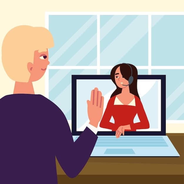 A person on a video call, showcasing a clear and stable connection, highlighting the importance of high-speed internet for remote communication.