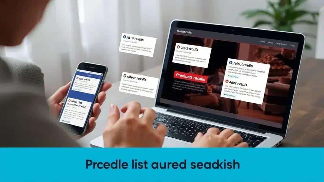 How to find recall alerts