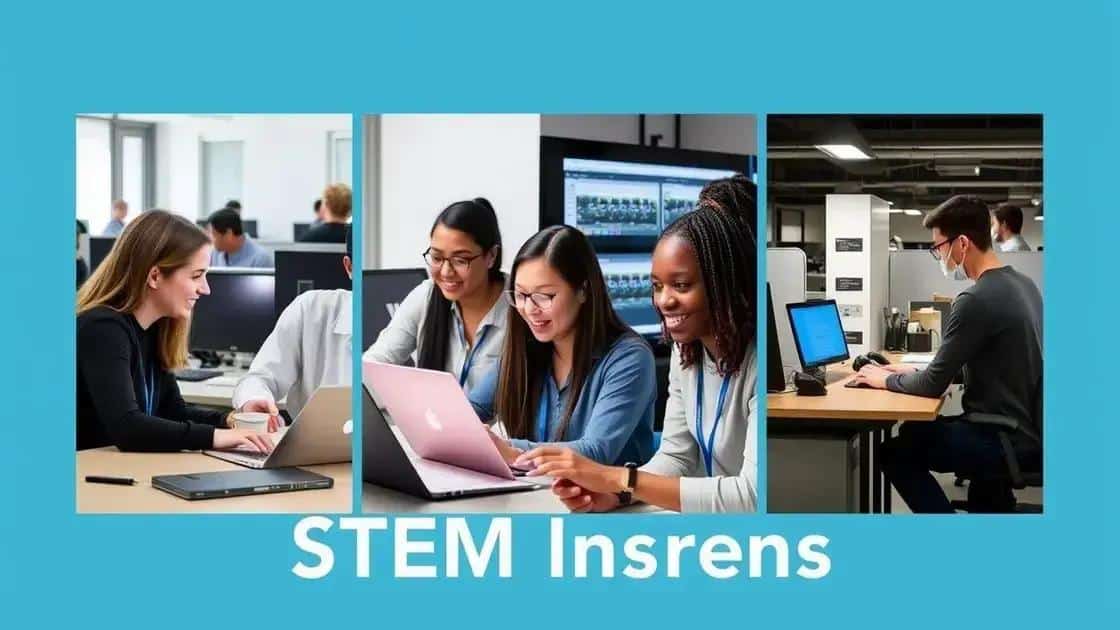 Types of internship programs available in STEM fields