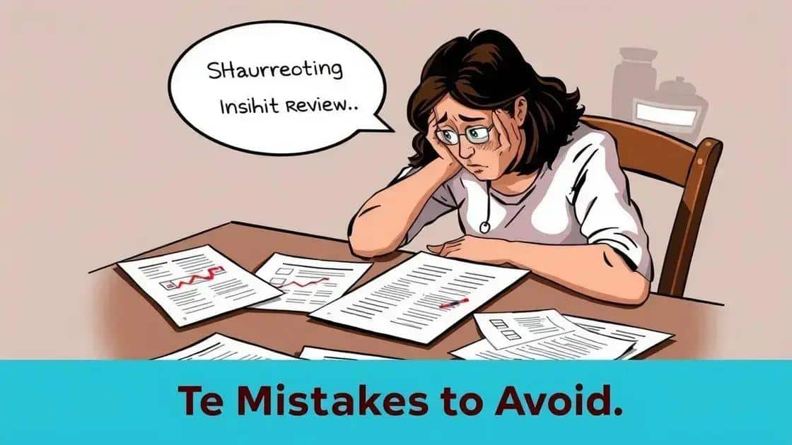 Common mistakes to avoid during application