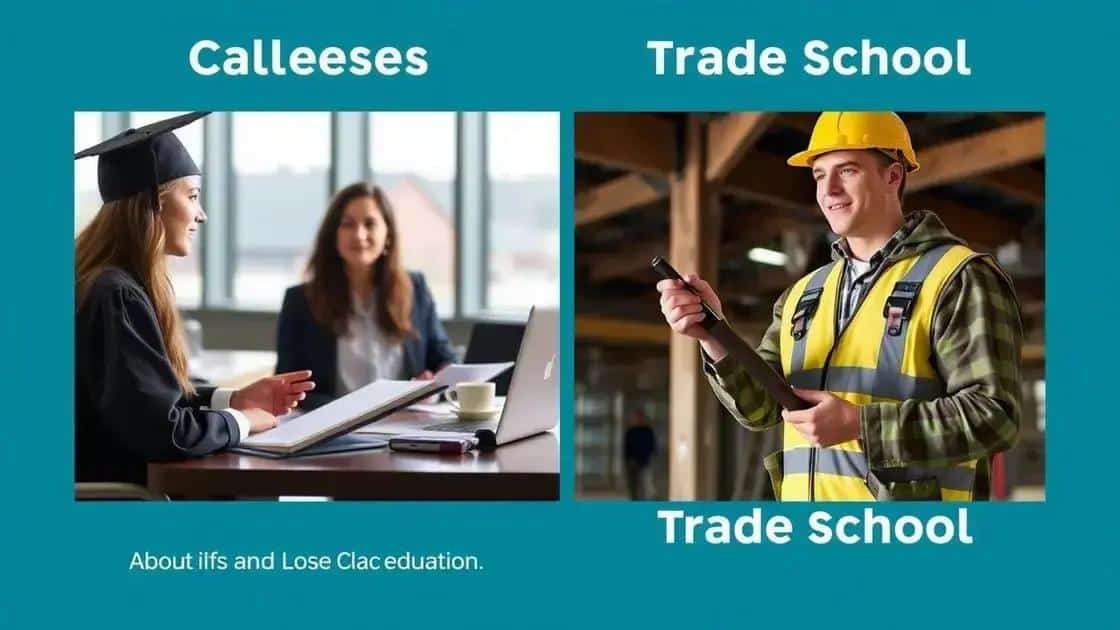 Career prospects after college vs trade school