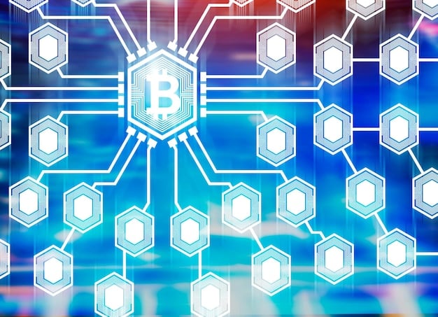 A visual representation of a blockchain, showing interconnected blocks representing data and transactions, symbolizing the transparency and security offered by blockchain technology in local news initiatives.