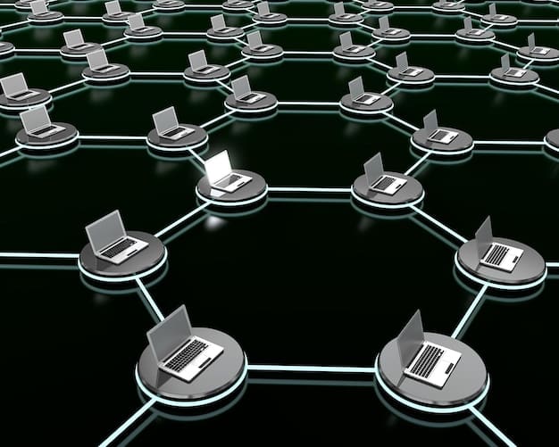 A stylized image representing various individuals contributing to a shared news platform, with a blockchain network overlay symbolizing transparency and decentralization.