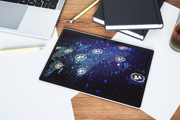 A close-up of a laptop screen displaying various cryptocurrency logos and news articles, symbolizing blockchain technology and information dissemination.