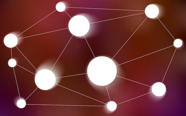 A network diagram illustrating how information flows through a decentralized news aggregator. Multiple nodes are connected, each representing a different source of news. Arrows show the flow of information between nodes, highlighting the distributed nature of the platform.