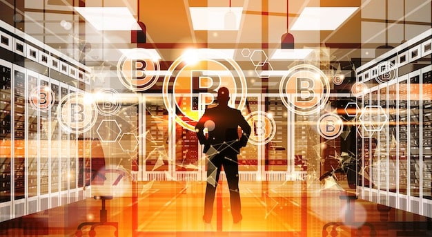 A graphic illustrating how blockchain technology can be integrated into the news creation and distribution process. The image highlights aspects such as timestamping, content verification, and direct payment to journalists via cryptocurrency.