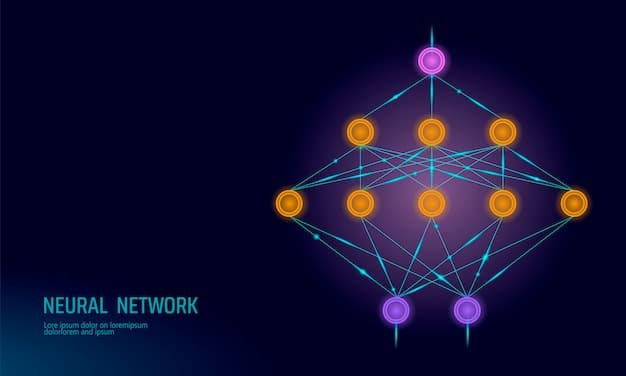 A graphic illustration depicting a blockchain network with interconnected nodes, symbolizing the decentralized nature of Web3 and its potential for secure data management in investigative journalism. The nodes are colored to represent diverse sources of information.