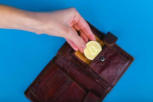 A conceptual image showing a digital wallet overflowing with cryptocurrency coins, representing the funding potential of Web3 for investigative journalism. The wallet is secured by a blockchain-style lock, symbolizing security and transparency.