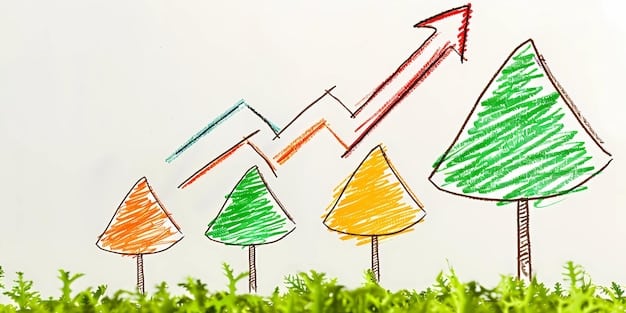 A graph illustrating increased user engagement, trust levels, and revenue streams as a direct result of implementing news token governance. The graph uses clear, accessible visuals with icons representing each metric.