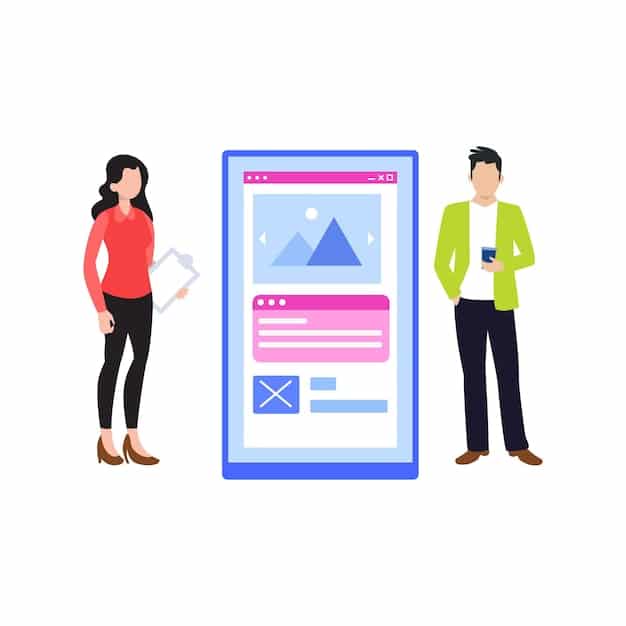 An illustration that shows a user interface displaying a personalized news feed with articles tailored to the user's interests, like technology, health, and finance, displayed through a stylized user profile
