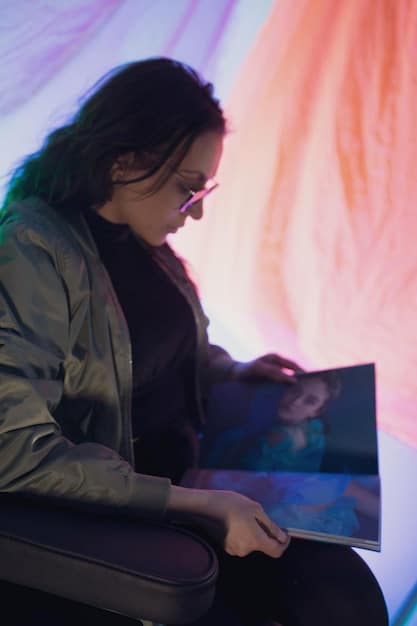 A close-up shot of a journalist typing on a laptop, with a holographic display overlaying the screen showing blockchain code and NFT symbols. The image emphasizes the digital transformation of journalism and the impact of NFTs on content creation.