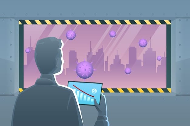 A journalist avatar standing in a digitally recreated war zone in the metaverse, reporting live on the conflict. The environment is realistic, and other avatars (representing viewers) are present, interacting with the reporter and the scene. A blockchain ledger icon is visible in the corner, symbolizing transparent reporting.