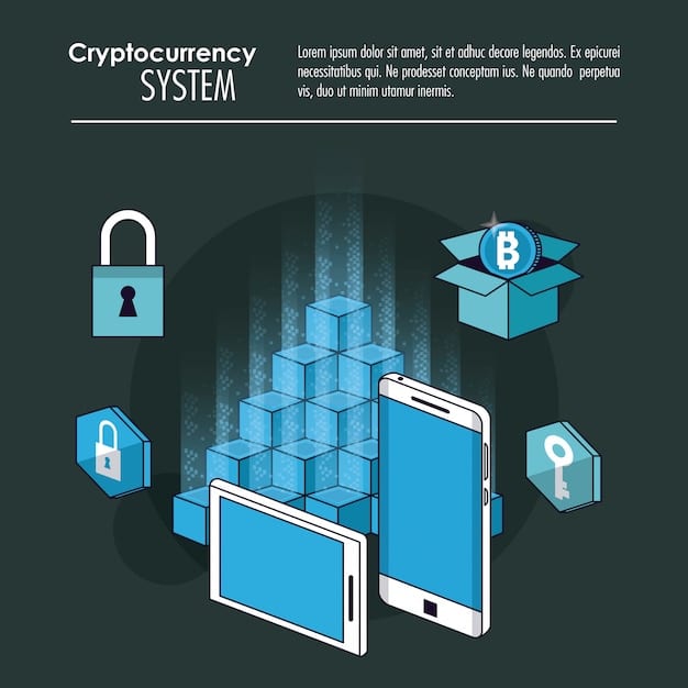 A visual representation of data encryption and secure data transfer within a blockchain network, emphasizing the privacy and security benefits of news tokenization. The image should depict encryption keys and secure connections between data points.