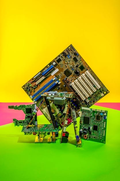 An exploded view of a desktop PC showcasing its different components, including the motherboard, CPU, GPU, RAM, storage drives, and cooling system.