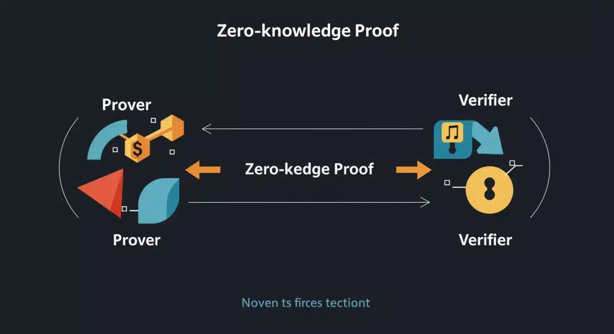 Infographic explaining the concept of zero-knowledge proofs
