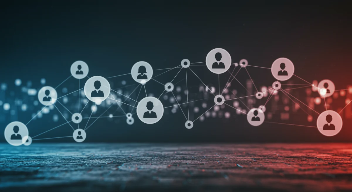 Decentralized network of news publishers and consumers, illustrating direct content distribution without intermediaries.