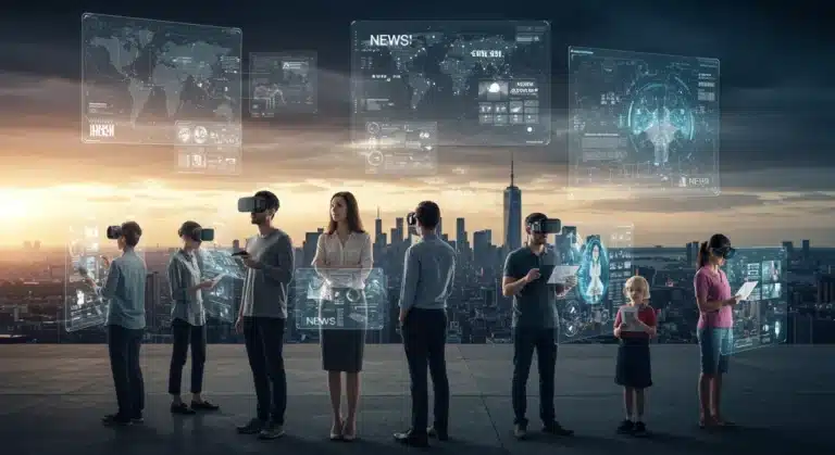 Diverse US audiences consuming news via futuristic tech by 2030