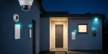 Advanced smart home security system with integrated cameras and smart locks for enhanced protection.