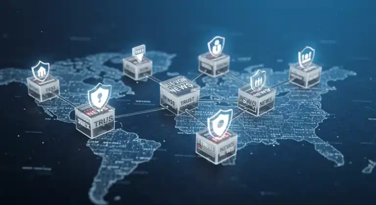Blockchain network securing news headlines and building trust for US media by 2026