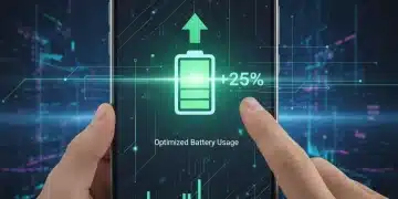 Advanced Android battery settings interface showing optimized power usage