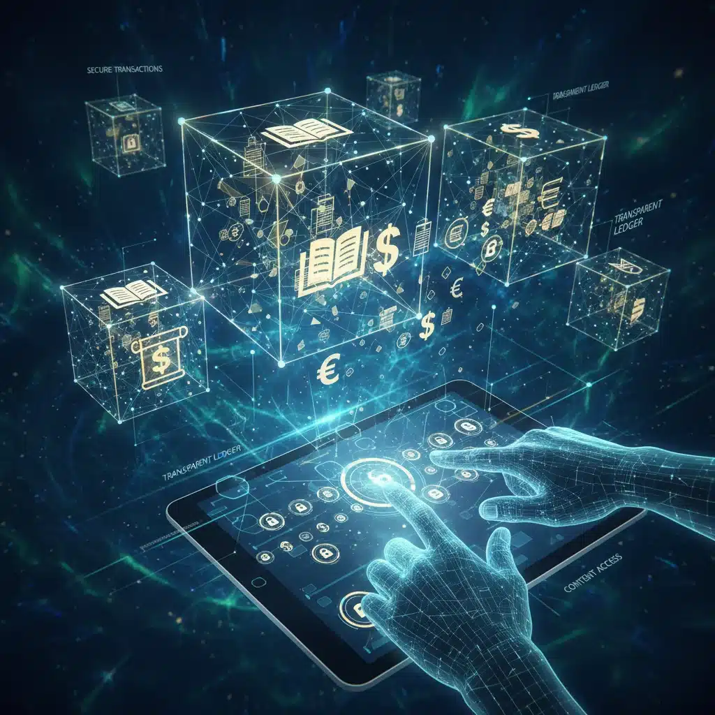 Blockchain technology facilitating micro-payments for news content