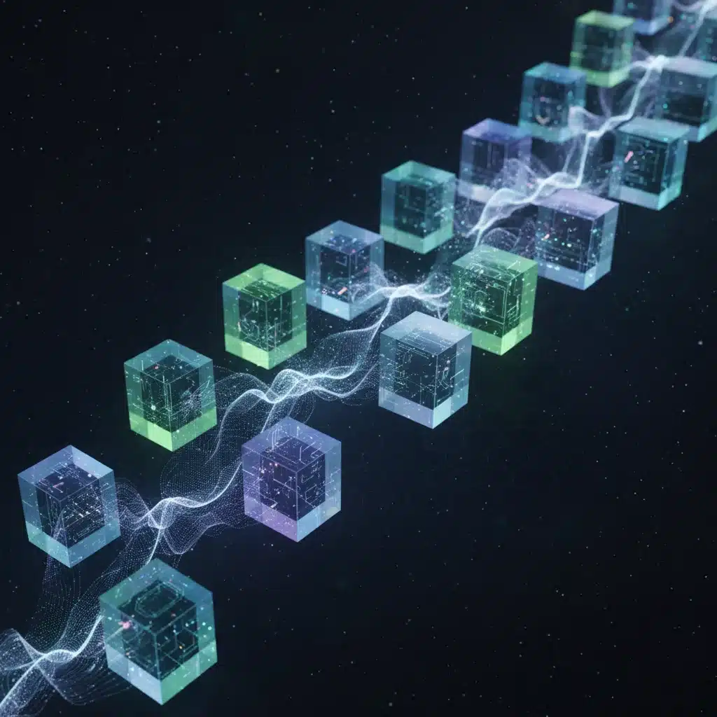 Blockchain ledger illustrating data transparency and immutability in Web3 journalism.