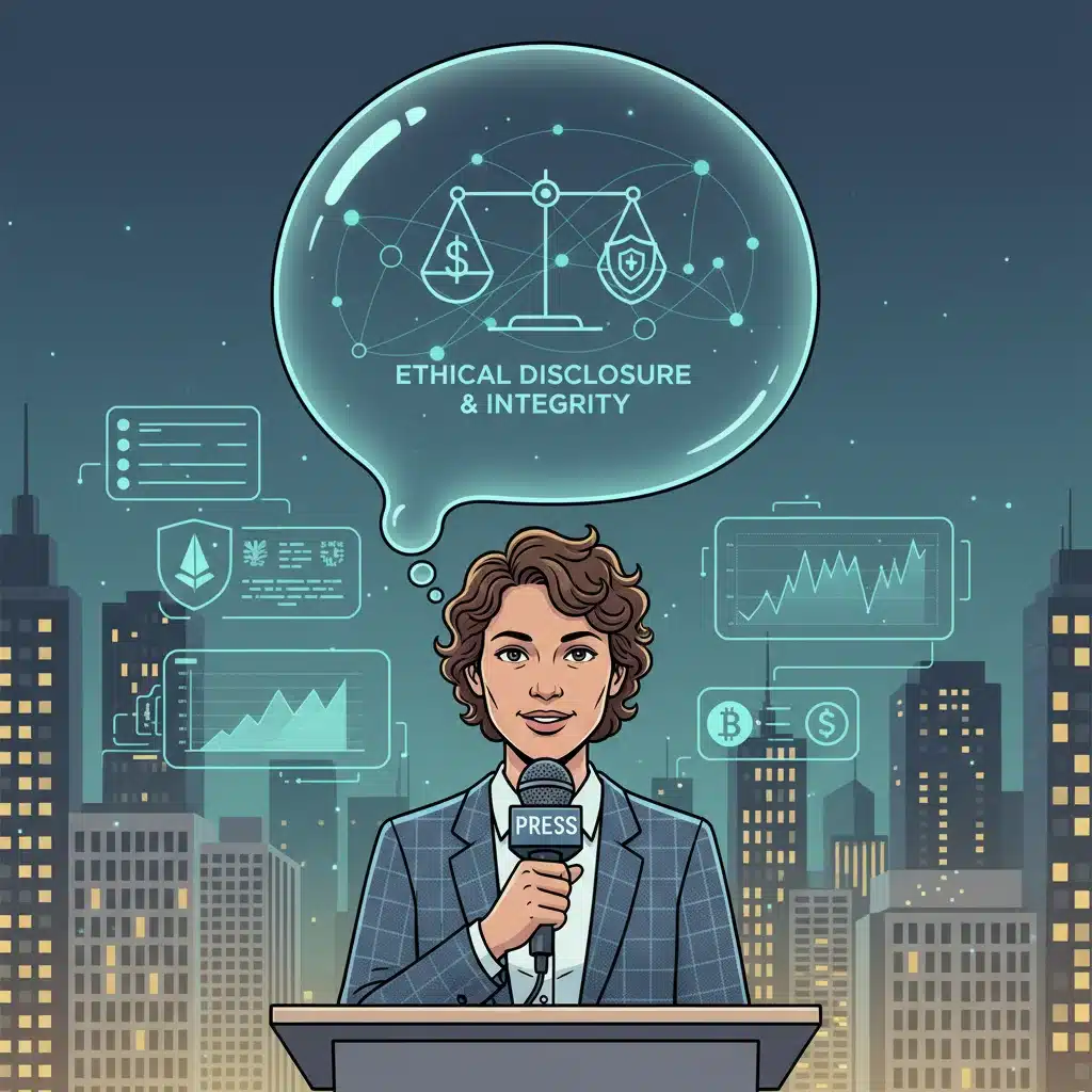 Ethical disclosure in cryptocurrency reporting