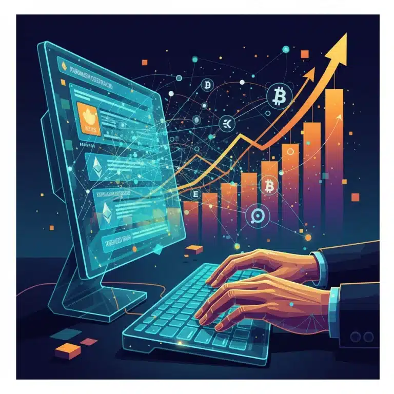 Crypto journalist monetizing content with blockchain and tokenization