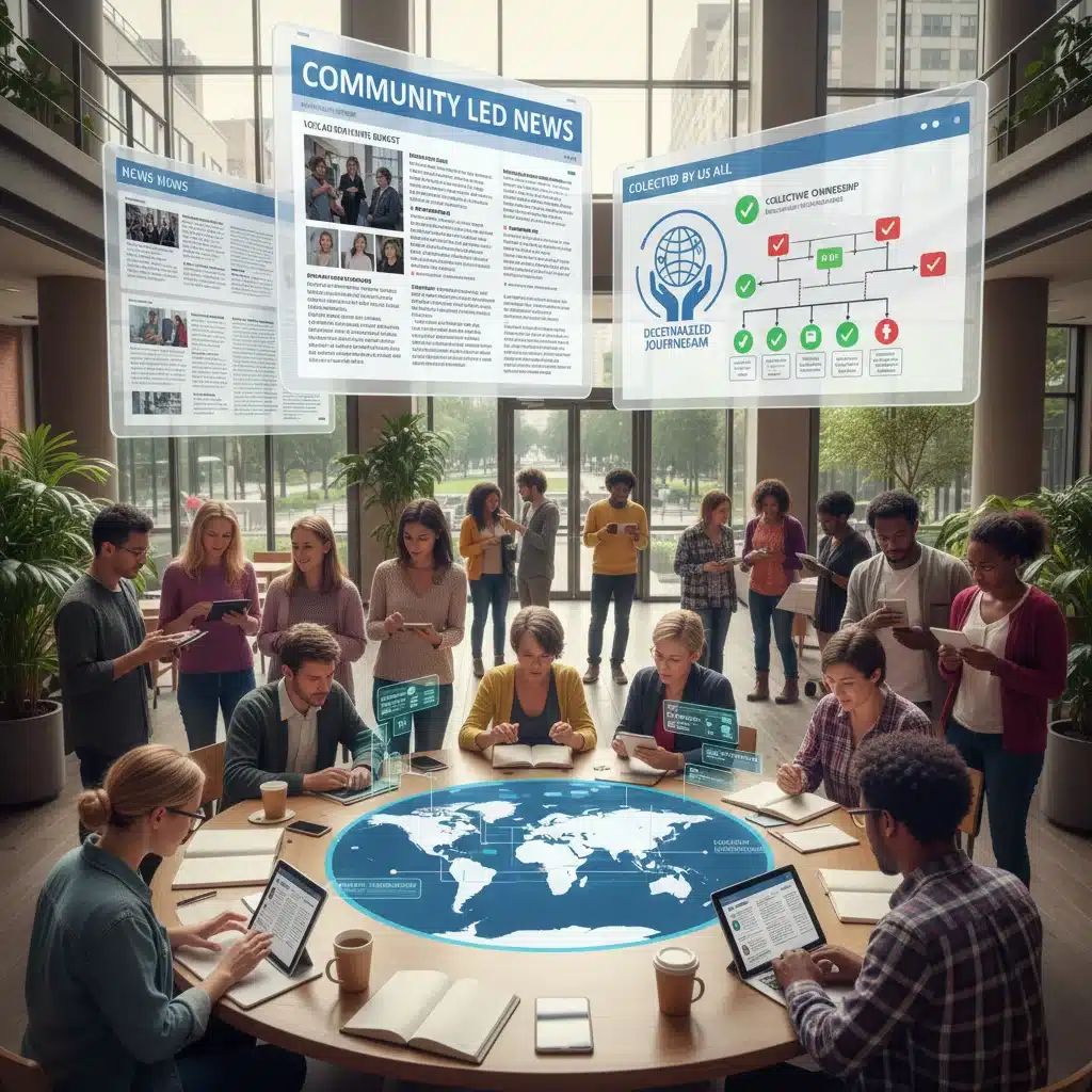 Community engagement with decentralized news content
