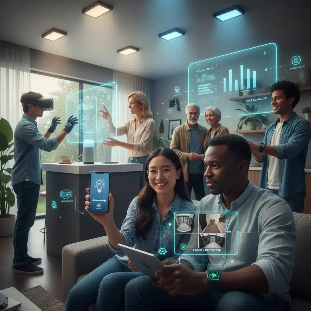 Consumers interacting with diverse smart devices and regulatory compliance