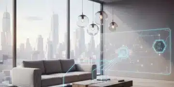 FCC Regulations 2026: Smart Device Connectivity Updates for Consumers Smart home devices connected with digital lines and FCC logo