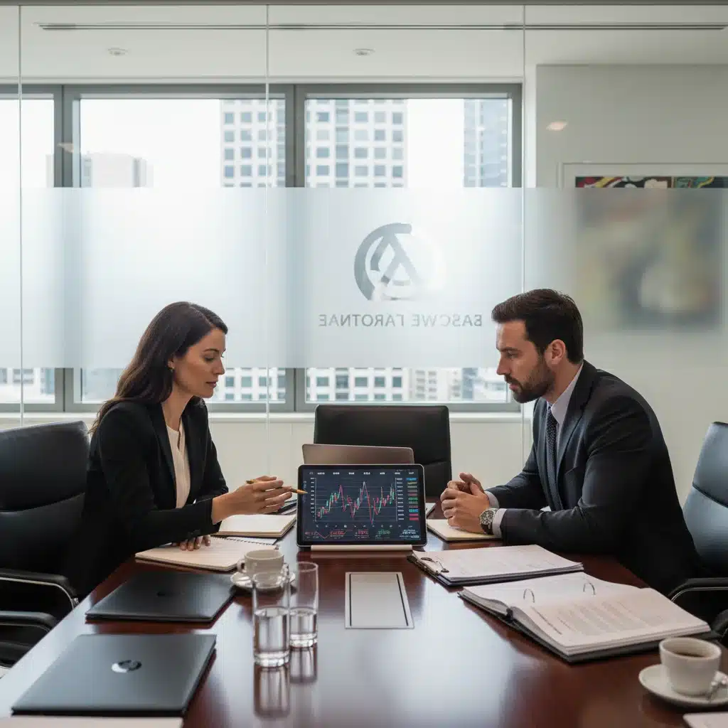 Crypto journalist consulting with legal advisor on compliance